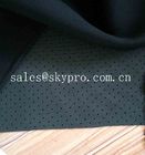 4mm Black Skid Proof Breathable Perforated Nylon Fabric Single Side Polyester Knitted