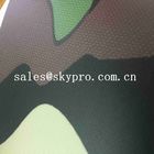 Thin 0.5mm Vải PVC Tráng mỏng Vải Nhựa Tôn Hoa 210T Polyester Vải In