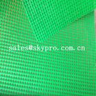 Tear-Resistant nhựa vải Eyelet dệt màu xanh PVC Coated Vải vải nhựa vải