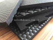 Interlocking 16mm Cubicle Cow Mattress Nylon Cloth Insertion Non-slip Mat Stall Rubber Floor Mats