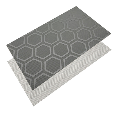 2 Ply băng chuyền PVC không trượt chống mòn sáu thanh hình lục giác