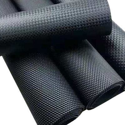 Thảm PVC không trượt màu đen hạt da / thảm thấm đất / thảm bảo vệ sàn