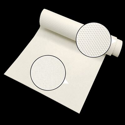 Băng tải chống tĩnh điện PU trắng họa tiết kim cương cho máy cán bột