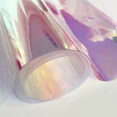 Màng PVC cầu vồng trong suốt, màng nhựa iridescence cho áo mưa tùy chỉnh và trang trí