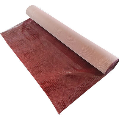 Vải da thật dập vân cá sấu dày 1.35mm màu đen bán buôn cho giày, túi xách, thắt lưng, ví