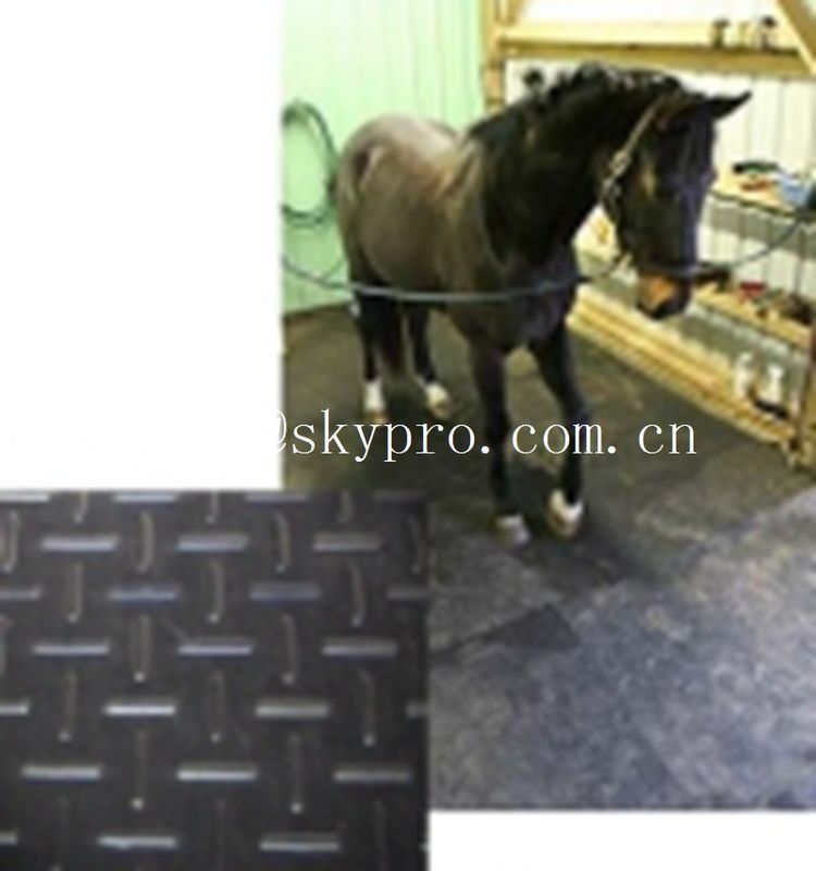 Đen ngựa / con bò cao su ổn định matting biến thể kết cấu trên đầu trang dày 3mm min.