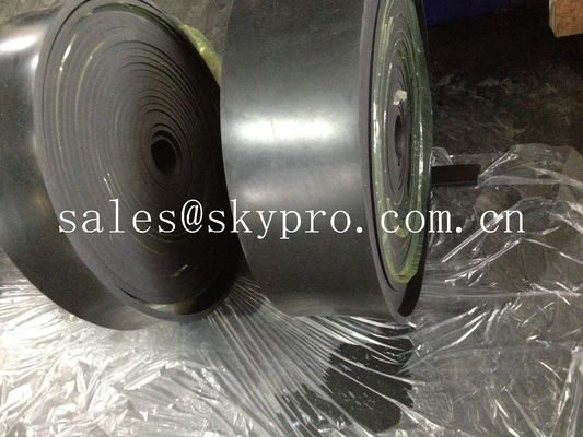 Soft wear resistant chamfered edge conveyor skirting rubber board