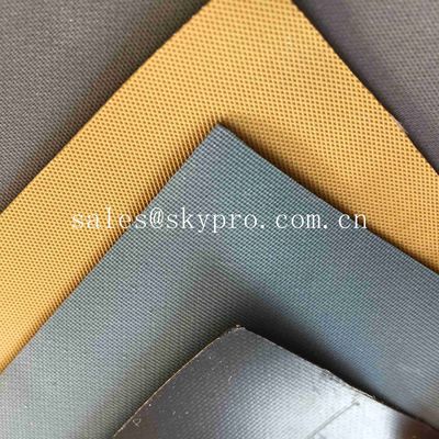 Tan khaki Neoprene Fabric Roll , Hypalon Rubber Fabric for Boats with Matt Surface