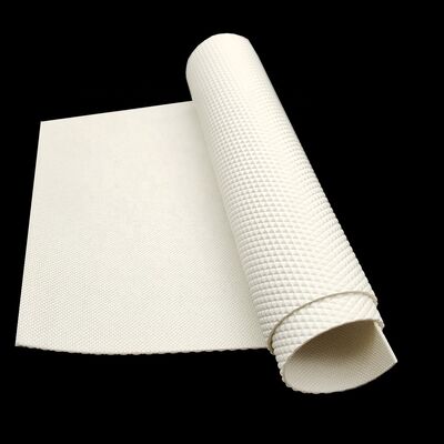 Băng tải chống tĩnh điện PU trắng họa tiết kim cương cho máy cán bột